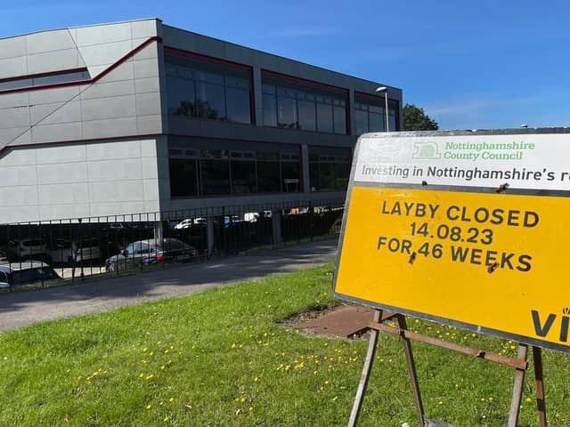 Works are starting around West Nottinghamshire College's Derby Road campus in Mansfield - and will last for nearly a year. (Photo by: Local Democracy Reporting Service)
