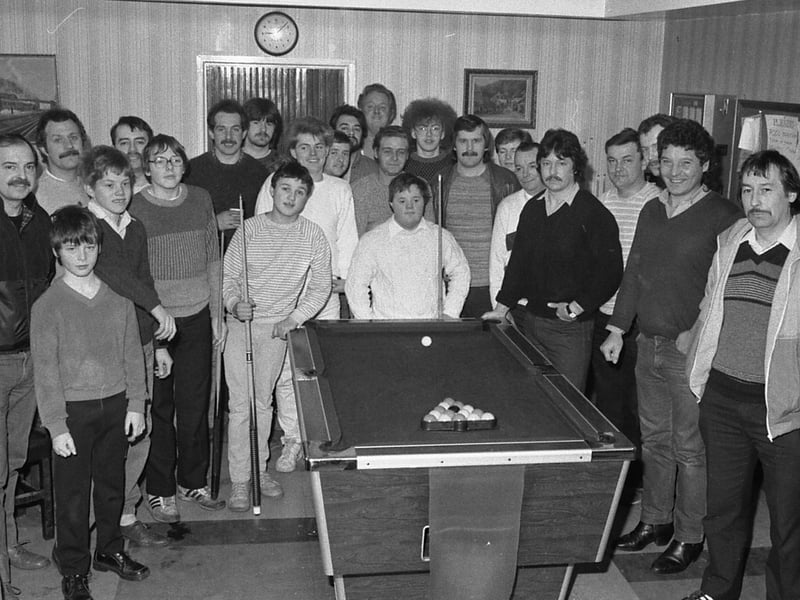 Locals in Kirkby battle it out at the pool table.