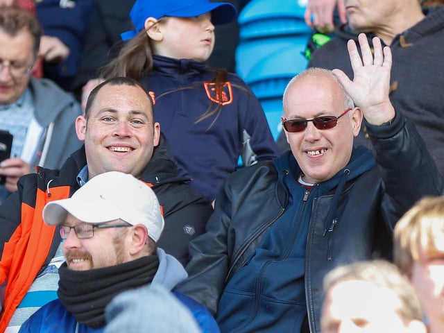 A disappointing day for these Mansfield Town fans.