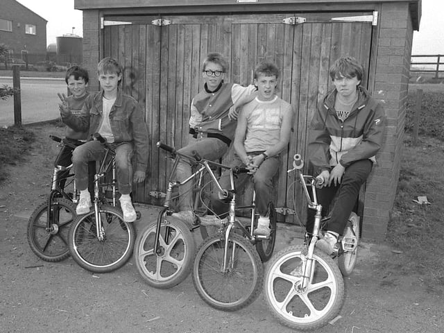 This group of Kirkby boys are pictured enjoying time with their mates.