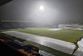 Torrential rain left the One Call Stadium pitch unplayable.
