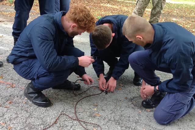 They took part in practical teamworking and problem solving