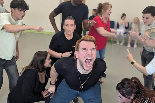 Fun and energy in rehearsals for Shrek The Musical