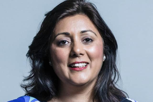 UK Parliament official file portrait of Tory MP Nusrat Ghani.