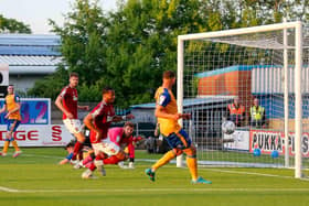 Action from Stags' win over Northampton town tonight. Photo by Chris Holloway / The Bigger Picture.media
