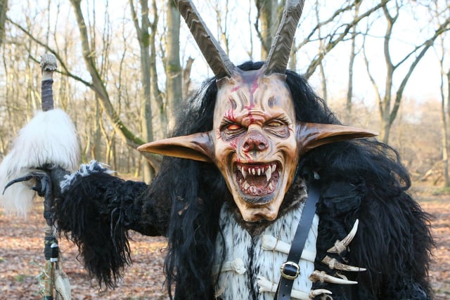 Laurence Mitchell as the Krampus.