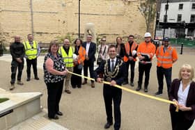 Executive Mayor Andy Abrahams officially opened Mansfield's Memorial Garden