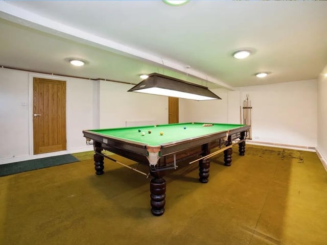 The property boasts ample room for a games room