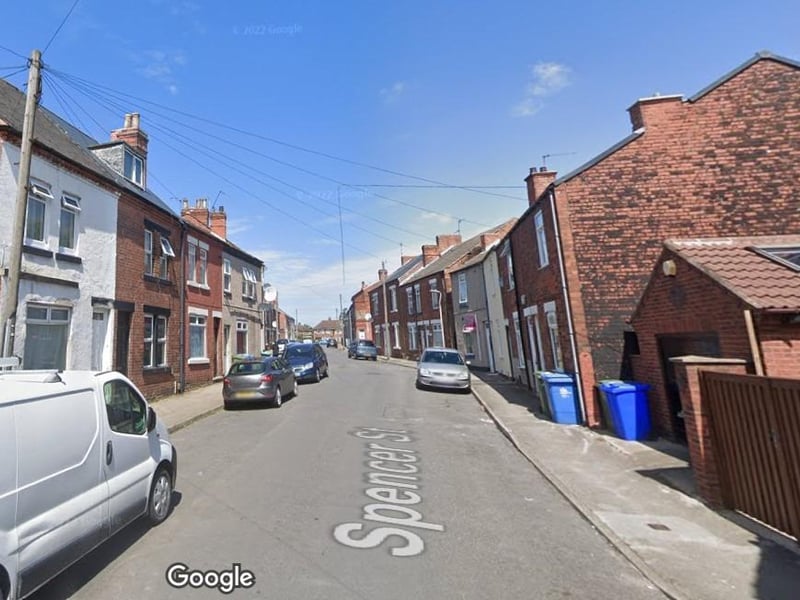 According to figures in June 2026, 13 crimes were reported on or near Spencer Street. (Picture: Google Earth.)