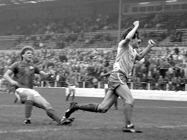 Tony Lowery in action against Aldershot.