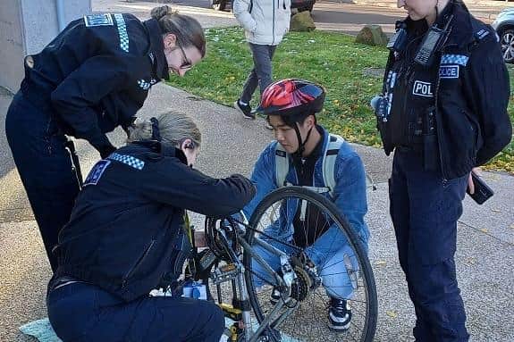 Nottinghamshire Police is rolling out its free bike marking scheme across the county. Photo: Nottinghamshire Police