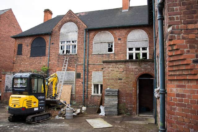 Pictured is an example of a previously empty property