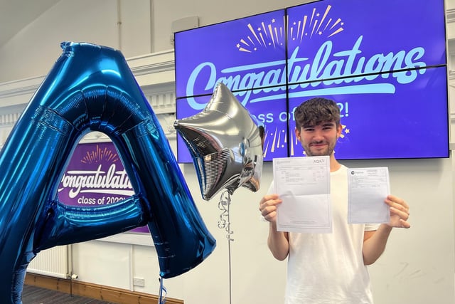Connor Baugh has got into his “dream university”, the University of Manchester, to study law after scooping an A* in history, an A in politics and a B in geography. He said: “I’ve been absent from the college on occasions due to mental health reasons so I've had to continuously persevere. 
"Thankfully, the student welfare team and teachers pushed me to do my best and to put in that consistent effort. If it wasn't for the college, I wouldn't have been able to do that.”