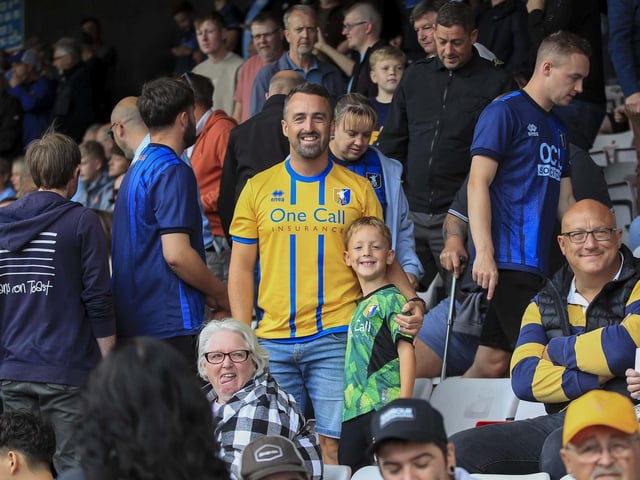 Nathan Moriah-Welsh scored eight minutes from time to rescue a point for Mansfield Town.