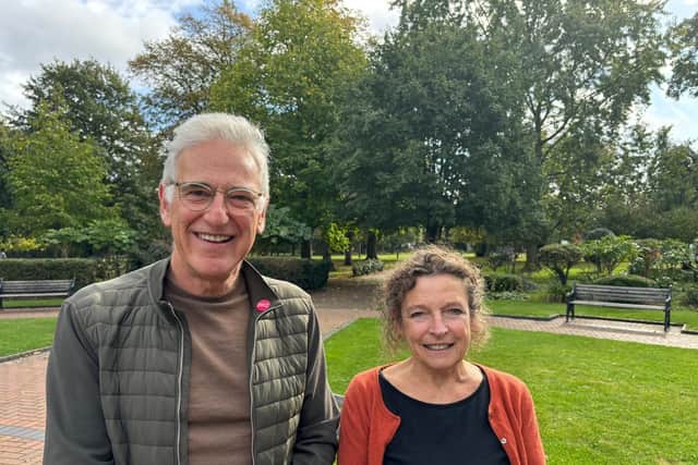 Campaigners David Bogod and Hilary Hare Duke