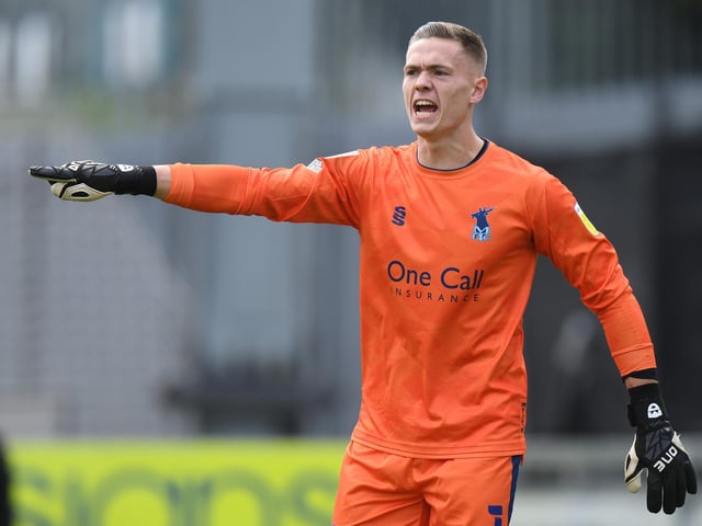 Manchester United loanee Bishop will complete a superb regular season for Stags on Saturday. He was again assured and handled well at Salford and could do nothing about the two free headers his defence allowed the opposition to beat him with. It remains to be seen what United plan for him next season, but for now he will want to have a promotion on his CV whether automatic or via Wembley.