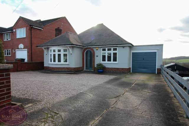 This attractive two-bedroom, detached bungalow on Chewton Street, Eastwood is on the market for £325,000 with Kimberley-based estate agents, Watsons.