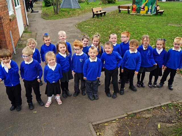 New starter picture at Whaley Thorns Primary School.