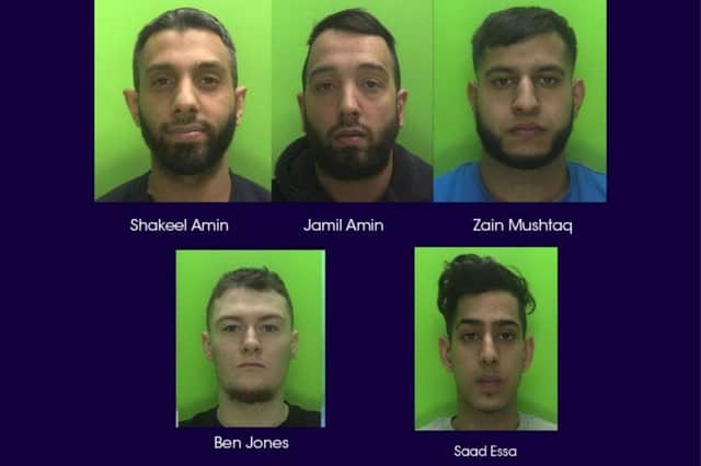 Members of the drugs gang who have been jailed.