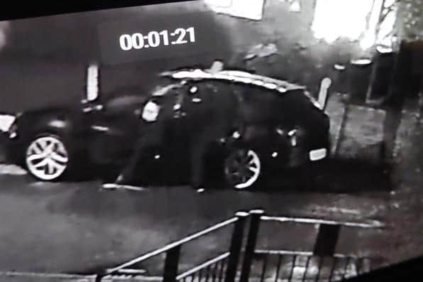 A Seat car believed to have been used by the raiders was captured on CCTV.
