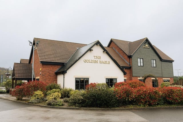 Situated on the edge of Mansfield, the Golden Eagle pub has a family-friendly feel and a beer garden, complete with a pool table. The pub is ideally situated for visitors and workers to the nearby retail site.