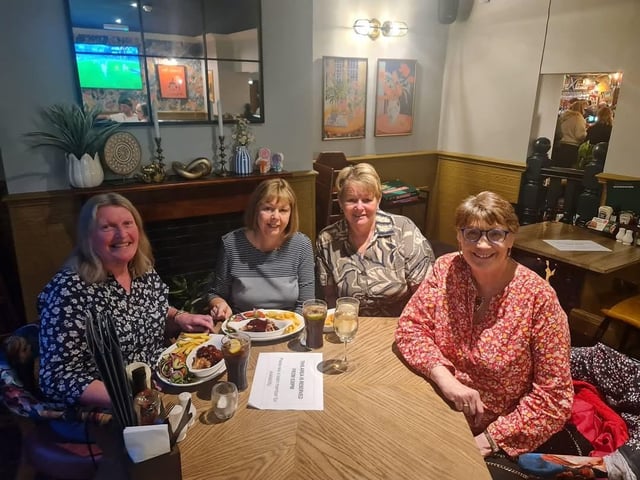 Pictured Karen Lee (Nee Morrisson), Jackie Rose (nee Chandler), Amanda Donovan ( nee Stevens) and Philippa Lyall (nee Thompson)