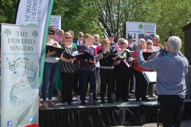 The Dukeries Singers performed at the show.