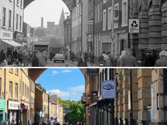 The view down Church Street from the marketplace.