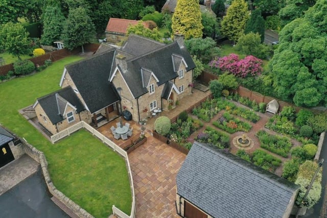 Our photo gallery concludes with this aerial shot showing the wonderful layout of the The Hollies in all its glory. Contact Blenheim Park Estates if you want to arrange a viewing.