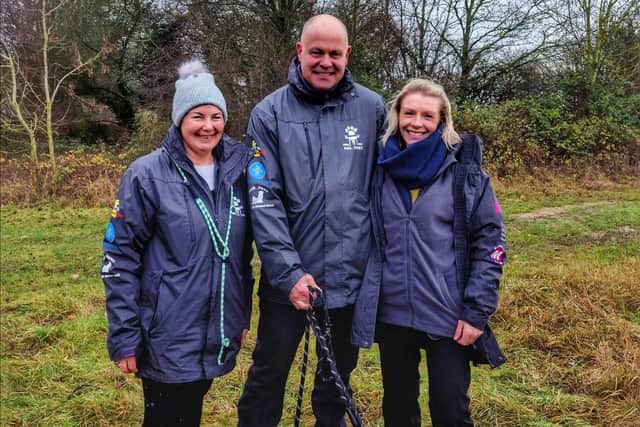 Drone to Home volunteers Phil, Kim and Rebecca.