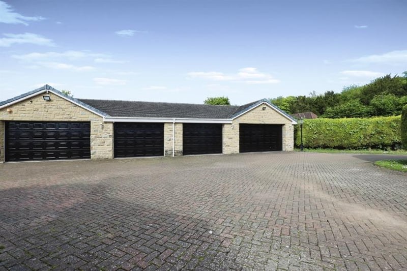 No fewer than five double garages can be found on the estate.