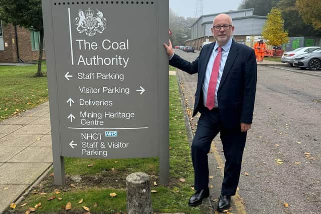 Steve Yemm MP on a recent visit to the Coal Authority.