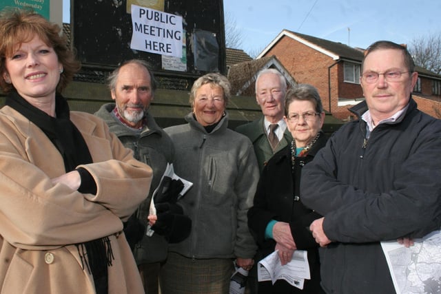 2008: Watnall residents gather for a meeting to discuss greenbelt expansion plans