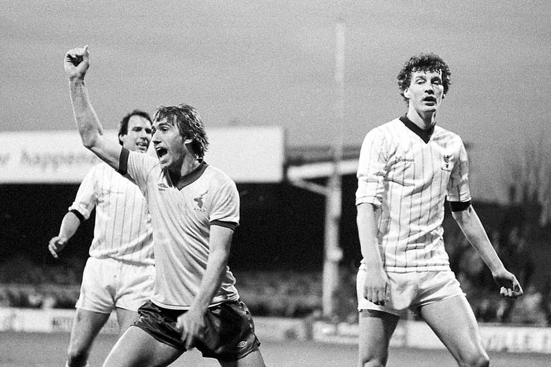 Action from Stags v Wimbledon in 1983