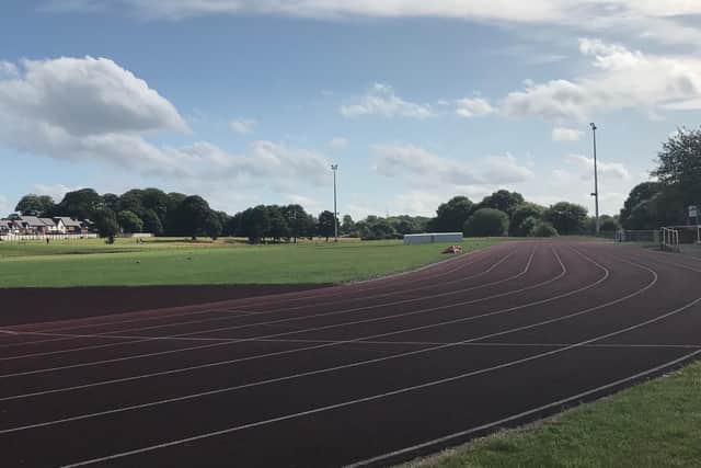 The race track at Berry Hill Park.