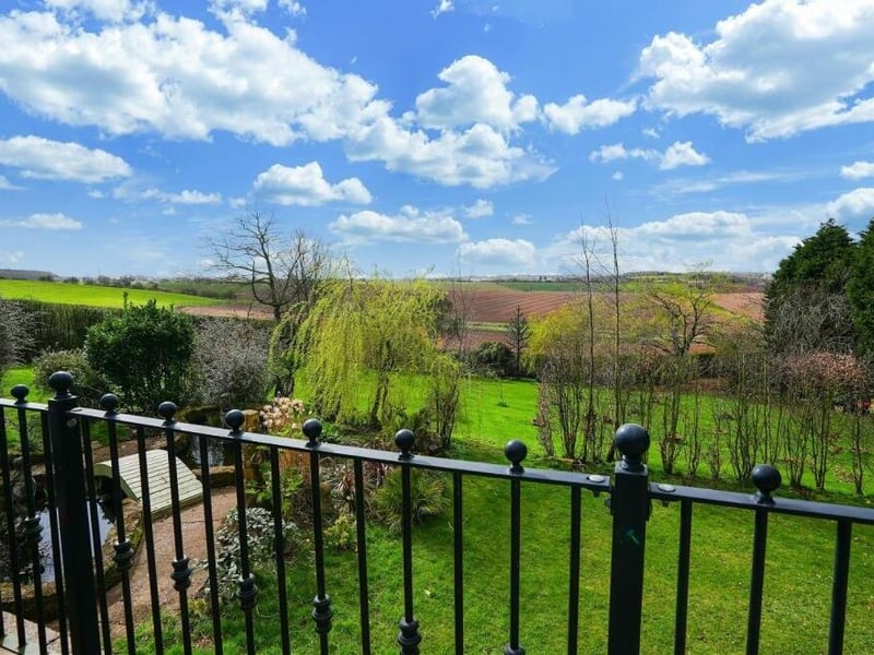 More views to take in now -- this time from the raised patio that overlooks the back garden and offers superb scenic views of Sutton at its best.