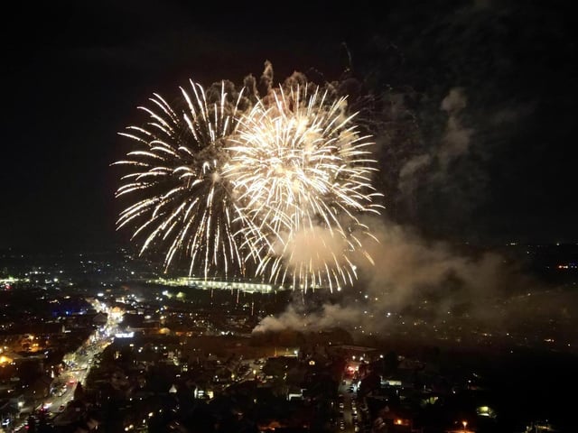Fireworks brought the night to a spectacular end