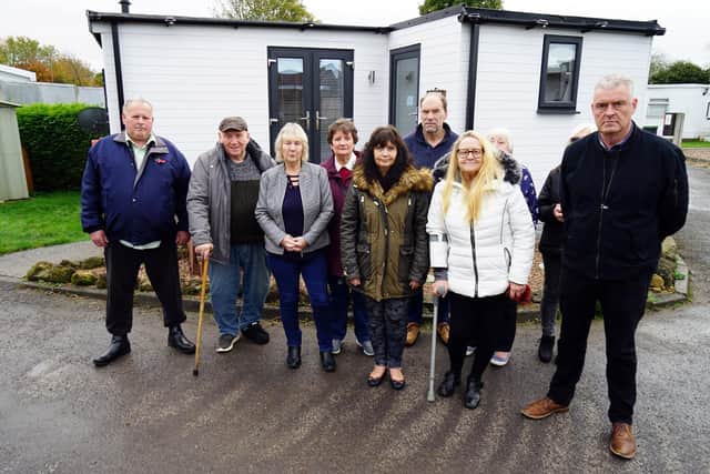 MP Lee Anderson meeting with caravan park residents on November 10