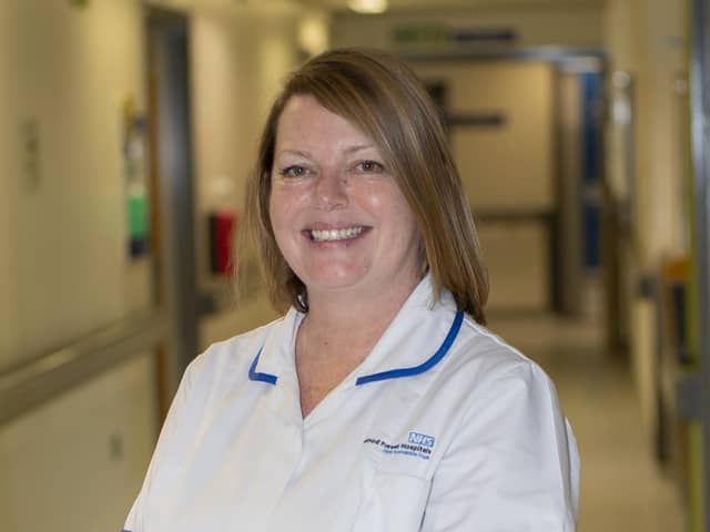 Mandy Clay, phlebotomist at Sherwood Forest Hospitals.