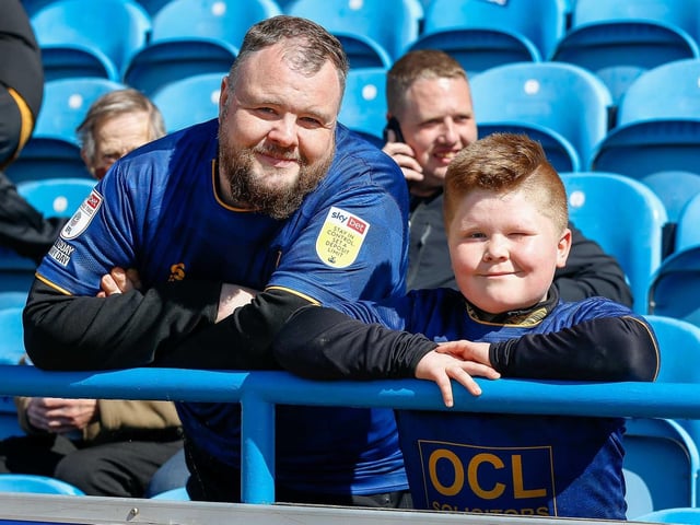 A disappointing day for these Mansfield Town fans.