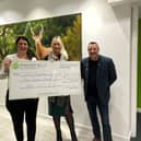Mansfield Building Society presented The Musketeers CIC with a cheque for £500