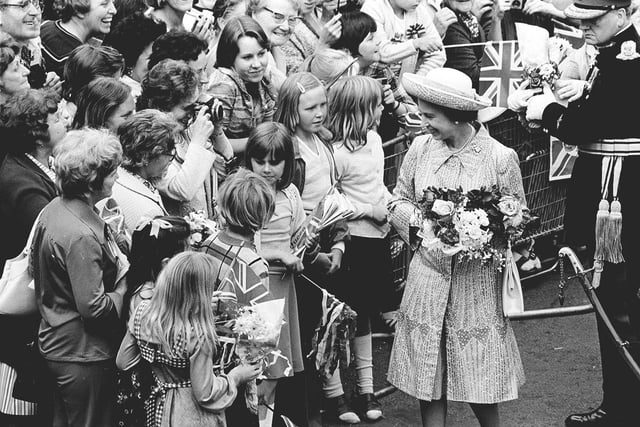 Can you remember the Queen's visits to the town?