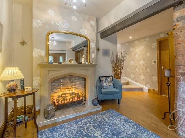 This cosy corner of the £485,000 Sutton property exemplifies its warm, charming and characterful nature,