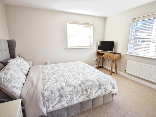 One of four bedrooms in the spacious property.