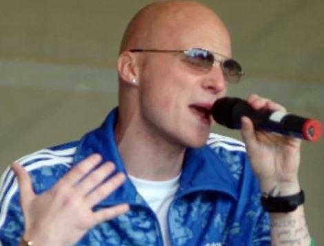 Bulwell hip hop poet Glenn B performing with Afro Beats on the Music Stage.