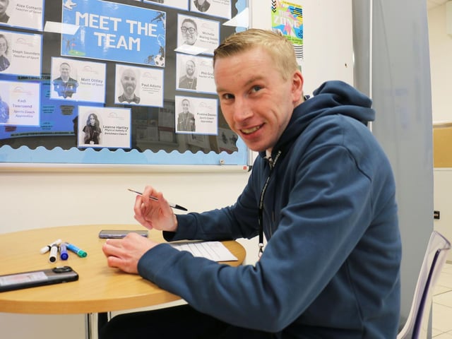 Will Hooley putting his plans on paper