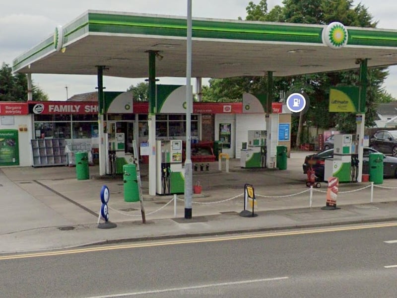 The BP garage on Clipstone Road West currently has unleaded at 132.9p and diesel at 139.9p a litre as of March 26.
