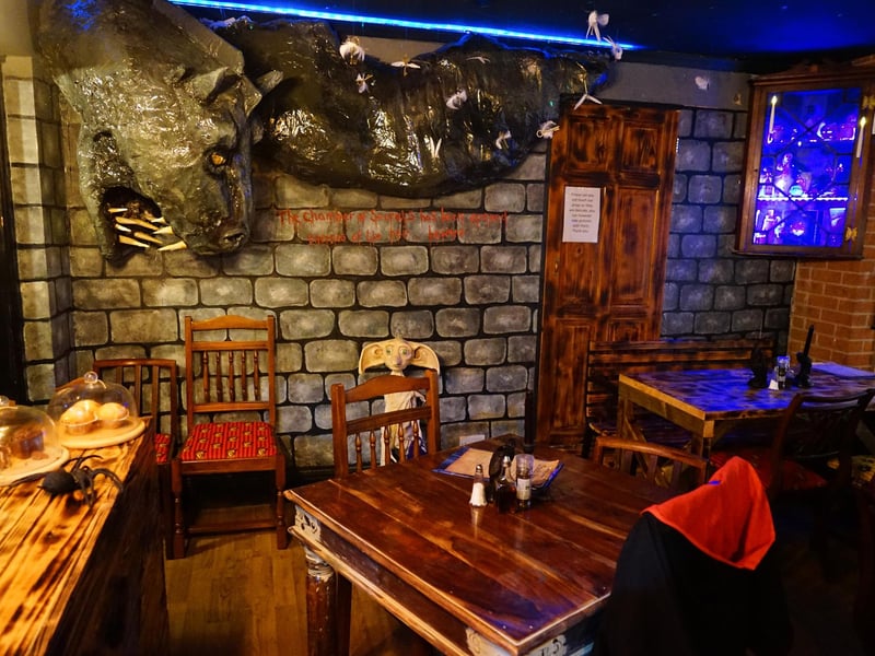 The Sutton-based bistro features iconic characters from the series, including Dobby the house-elf.