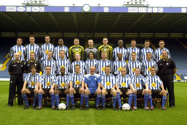 The Wednesday squad before the 2002/03 season.