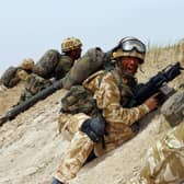 Soldiers in action on the frontline in Iraq.
